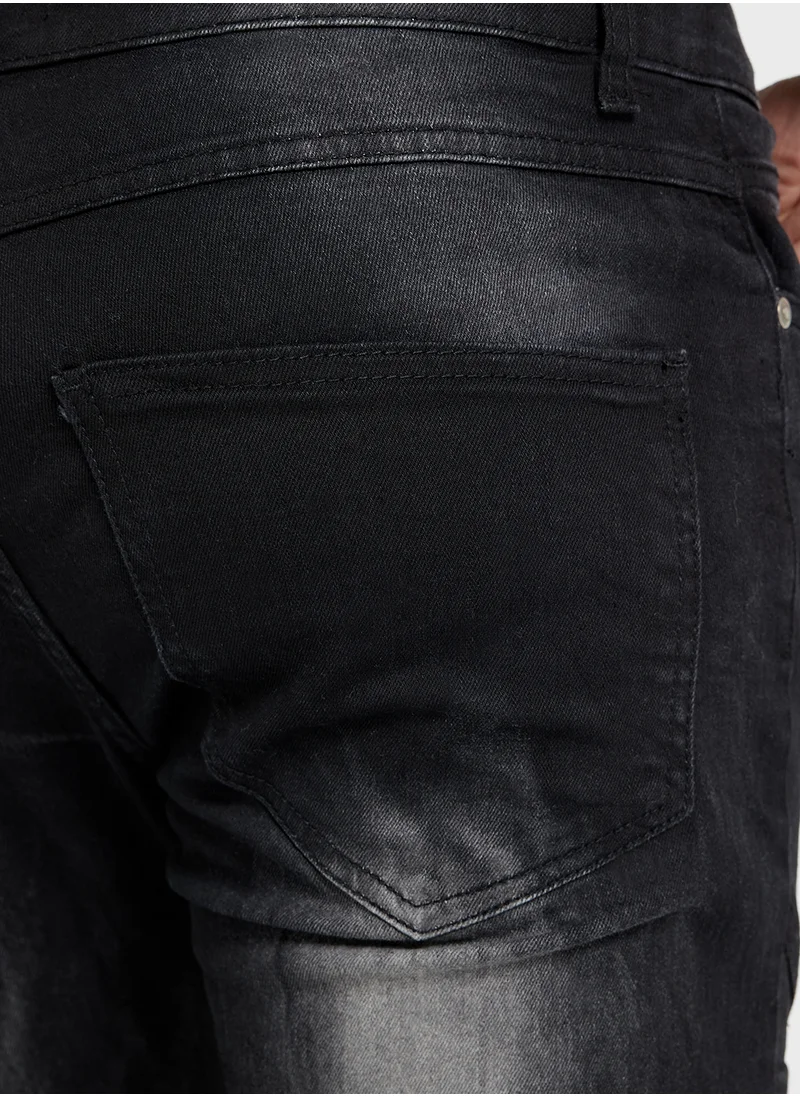 برايف سول Denim Multi Stitch Detail Jeans