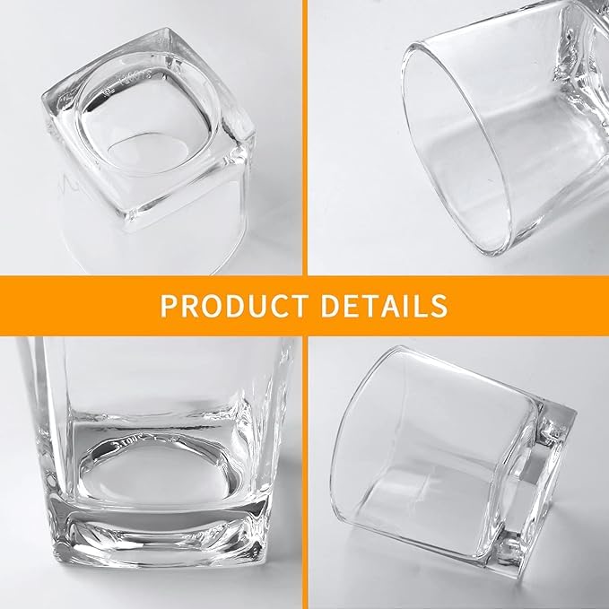 bellemax 300ML Juice and Water Glass Stylish Crystal Highball Drinking Glasses, Medium Size Tumbler Glasses for Juice, Water, Milk, lassi, Cocktails and Sharbat (TR-13, 6 Count (Pack of 1)) - Image 5