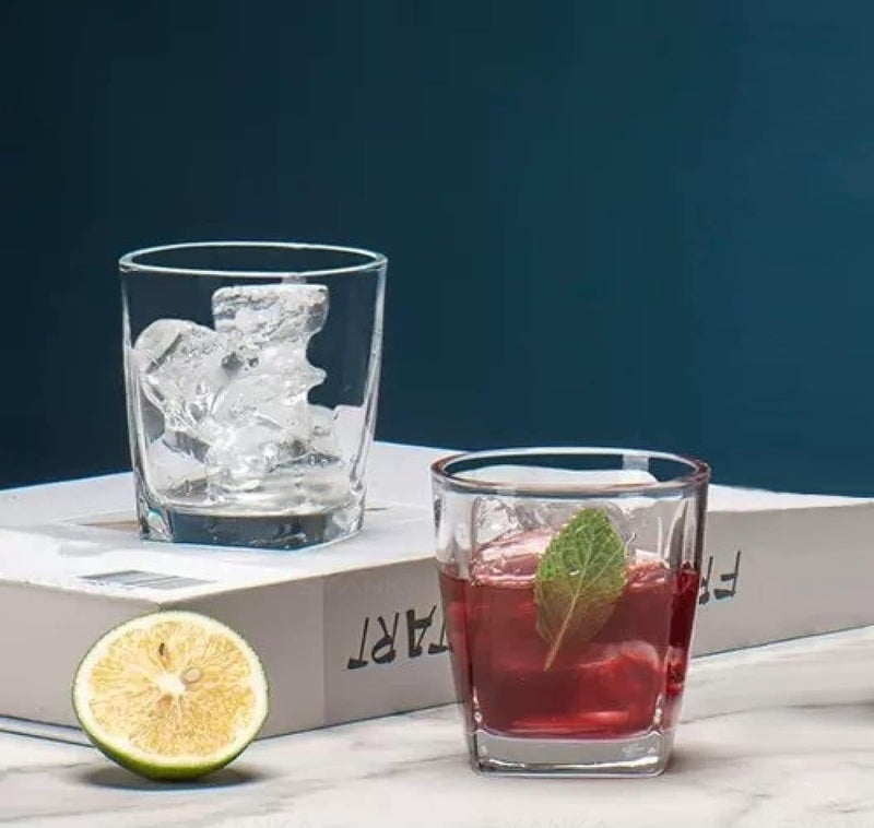 bellemax 300ML Juice and Water Glass Stylish Crystal Highball Drinking Glasses, Medium Size Tumbler Glasses for Juice, Water, Milk, lassi, Cocktails and Sharbat (TR-13, 6 Count (Pack of 1)) - Image 3