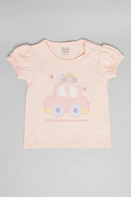 أر أند بي Printed Top & Shorts with Headband Set