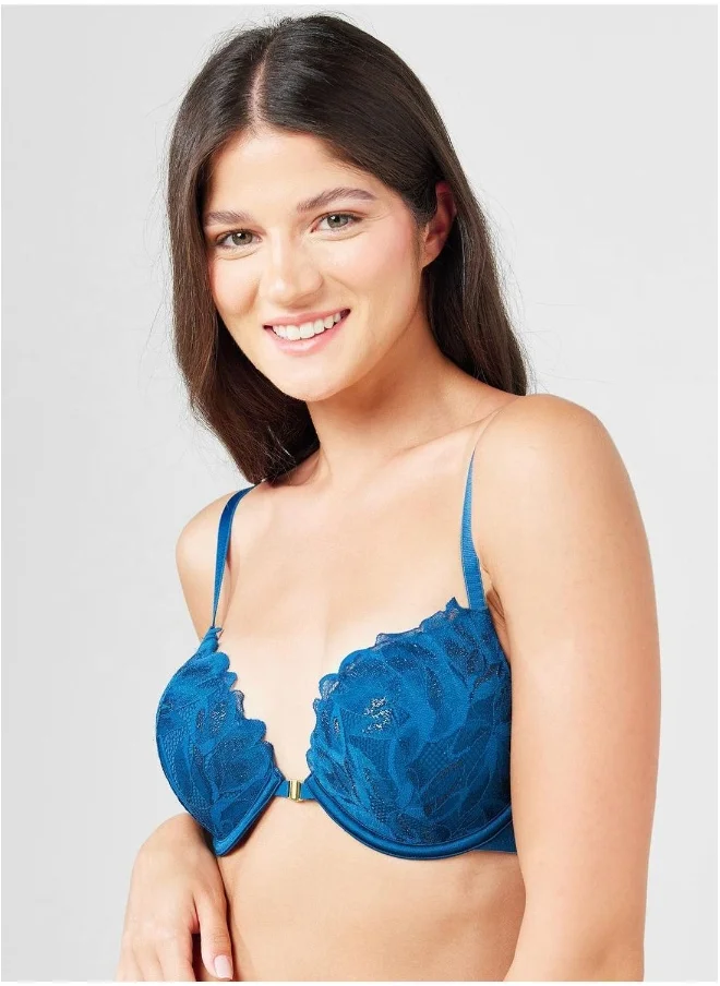 La Senza Lace Detail Plunge Neck Bra