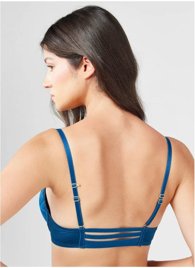 La Senza Lace Detail Plunge Neck Bra