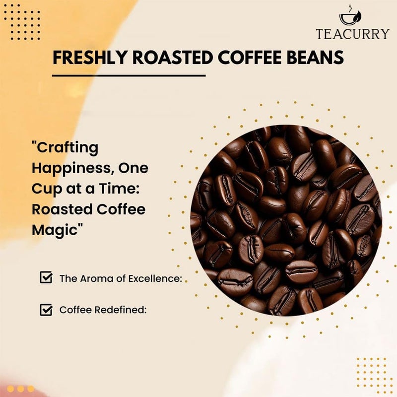 TEACURRY Arabica Roasted Coffee Beans Jar Whole (50 Grams)-Medium Roast With Rich Flavor And Aroma - Image 5