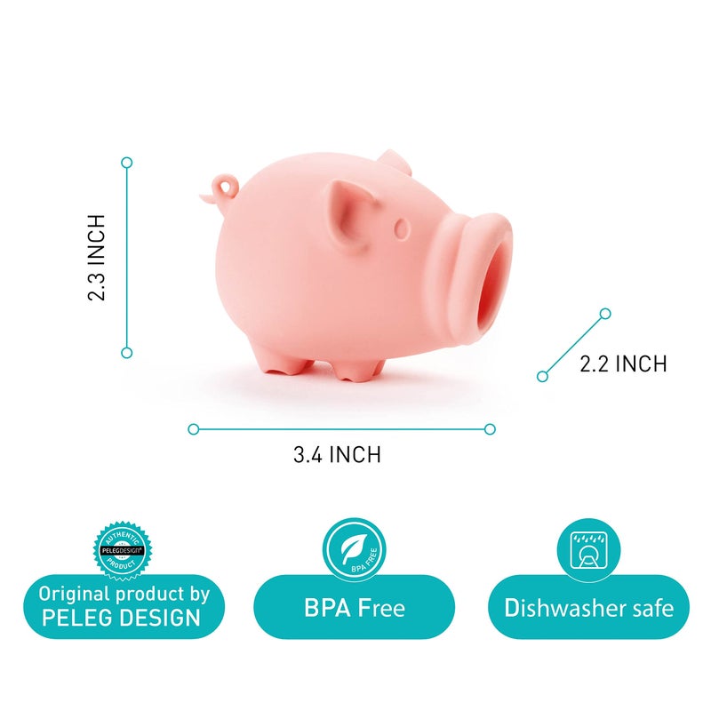 Peleg Design Egg Separator for Raw Eggs â€“ Silicone Egg Yolk and White Separator, Funny Pig Design â€“ Cute Kitchen Tool Gadget for Cooking/Baking - Image 5