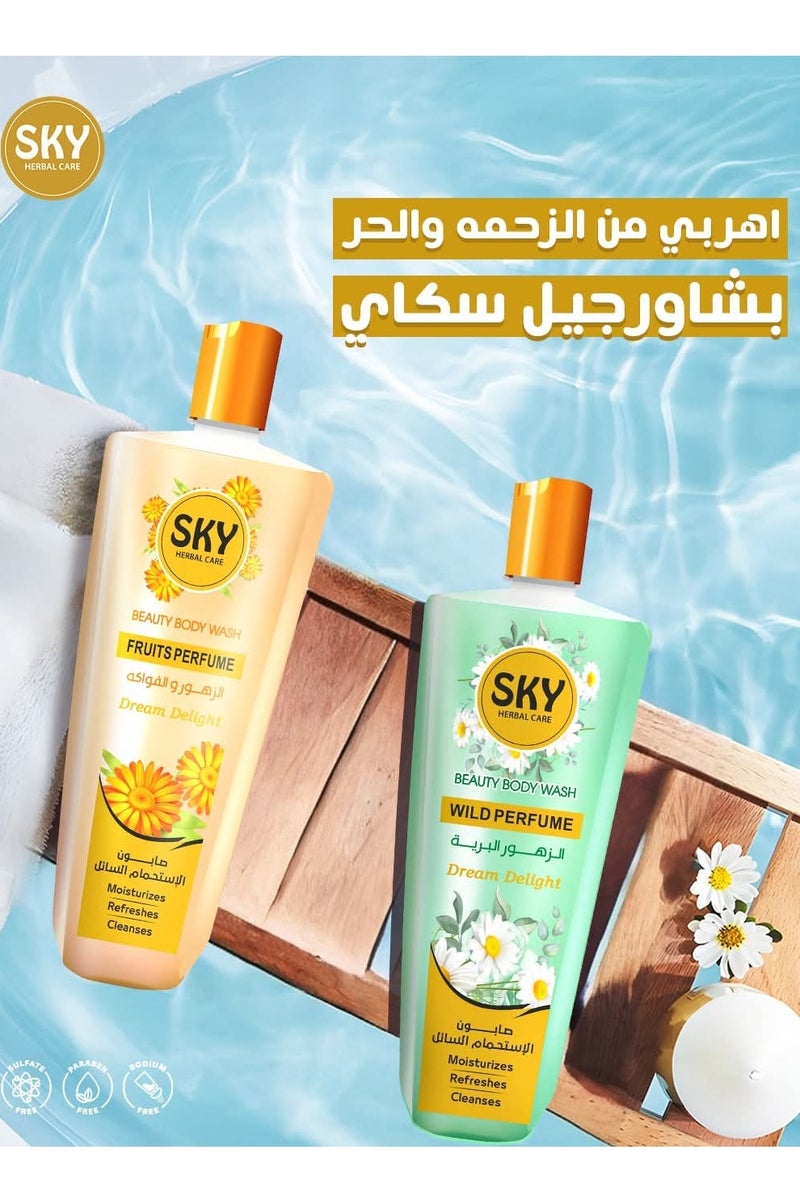 سكاي صابون استحمام 1 لتر برائحة العطور الفرنسية - Image 3