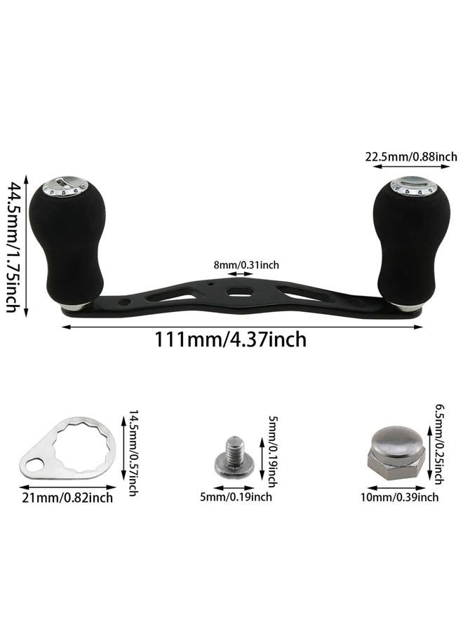 Heyous Fishing Reel Handle Grip, Baitcasting Trolling Reel Handle, Right Hand, Black - Image 3