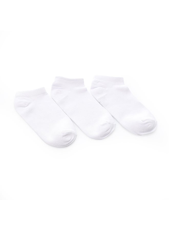 Andora Set of 3 Plain Uncle Socks _ White - Image 3
