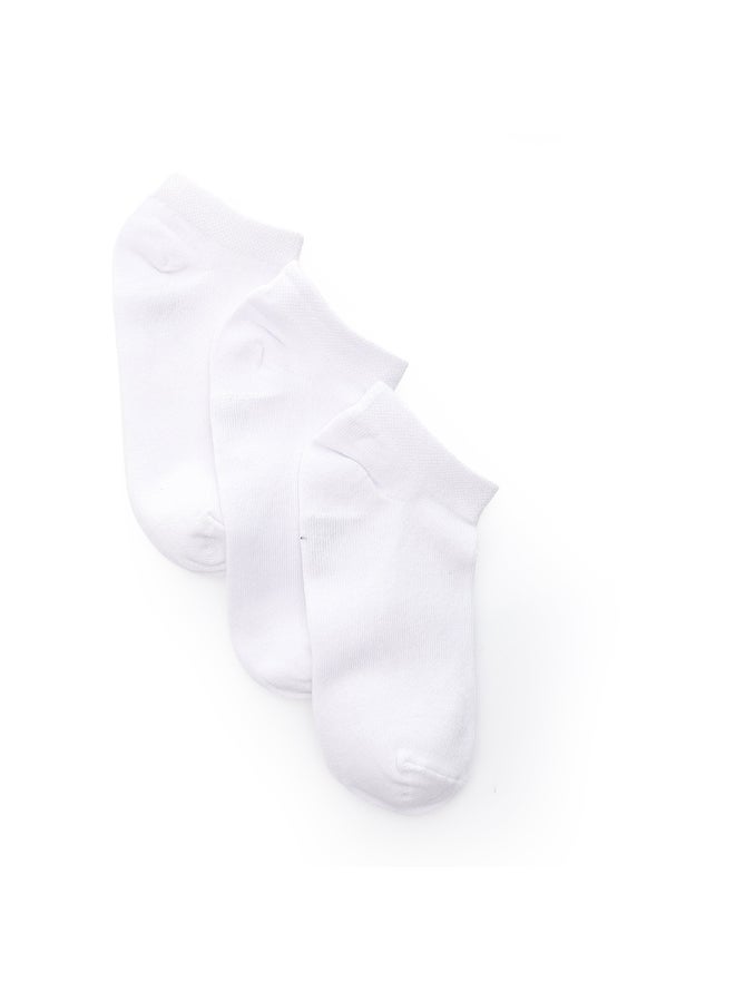 Andora Set of 3 Plain Uncle Socks _ White - Image 5