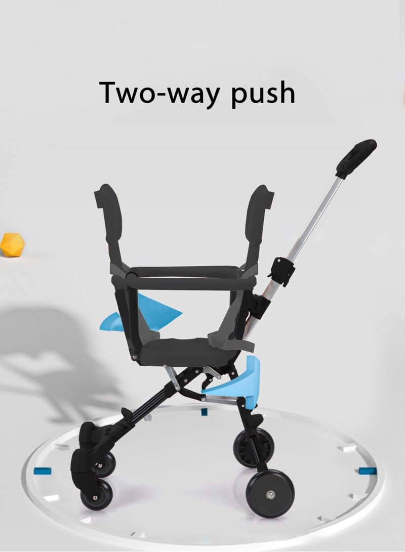 جورفنت عربة أطفال قابلة للطي ومحمولة مع تدوير مزدوج الاتجاه ومقابض أمامية وخلفية قابلة للتعديل - مناسبة للأطفال من 10 إلى 36 شهرًا، باللون الأسود - Image 5