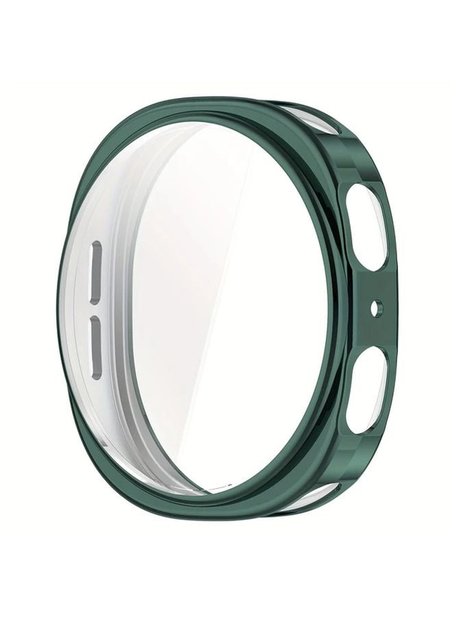 غلاف TPU الأخضر الناعم الواقي مع حامي الشاشة لساعة Galaxy Watch 8 مقاس 44 ملم - Image 1