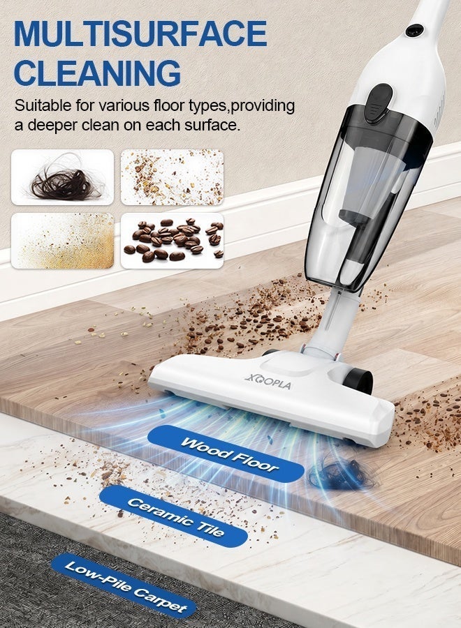 Xoopla Corded Stick Vacuum Cleaner , 700W Power 20Kpa Powerful Suction，With Cyclone Separation Air duct system ，Upright Vacuum with 5M Cord for Home, 2 in 1 Lightweight Handheld Vacuum Cleaner for Hardwood Floor，Tile Floor， Pet Hair - Image 5