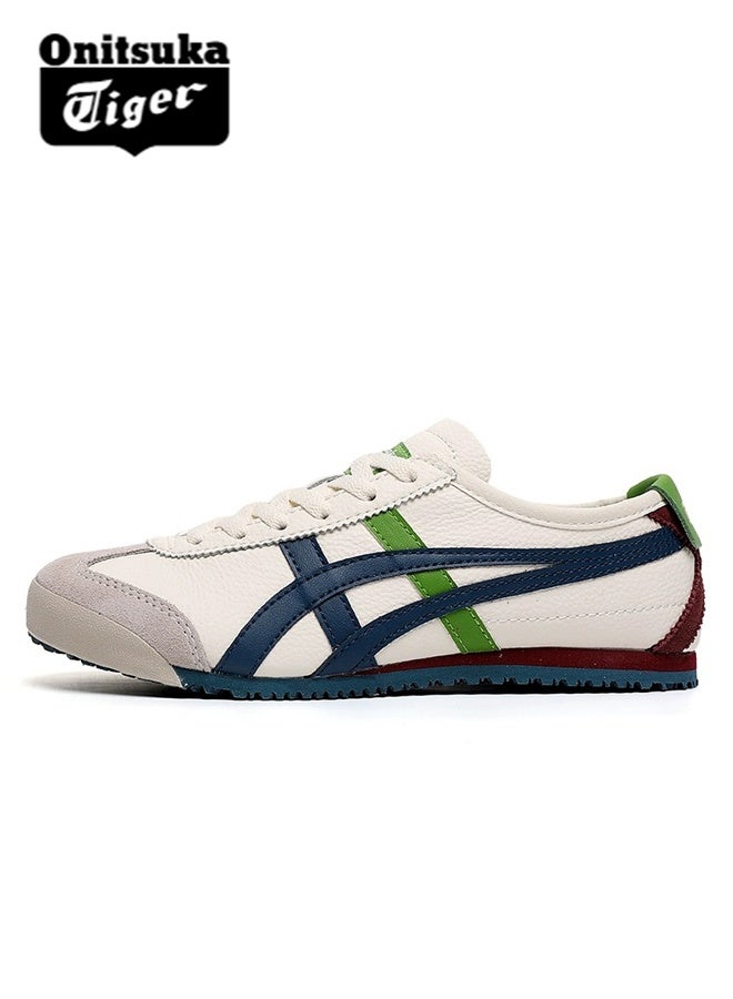 Onitsuka Tiger Onitsuka Tiger green and blue stitched casual shoes, trendy and versatile, unlocking the perfect fusion of sports and fashion  - Image 1