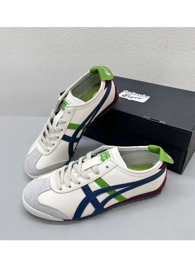 Onitsuka Tiger Onitsuka Tiger green and blue stitched casual shoes, trendy and versatile, unlocking the perfect fusion of sports and fashion  - Image 4