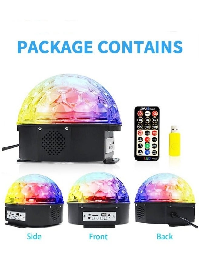 MIXDE LED Crystal Magic Ball,Disco Ball Light With 6 Colors And Bluetooth function,Magic Stage Party Light With Remote Control For Decorations Bar Wedding Home Club - Image 2