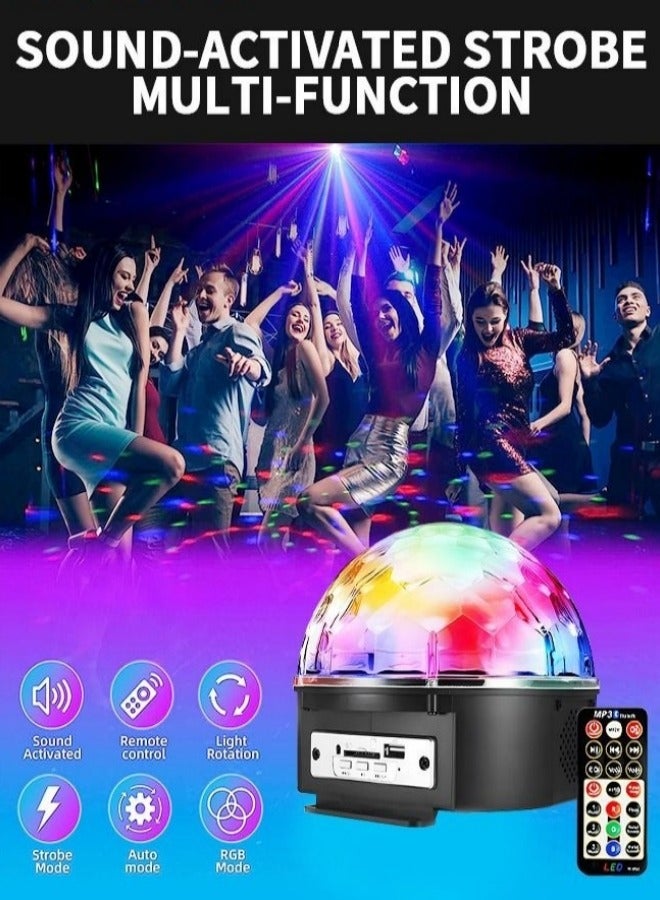 MIXDE LED Crystal Magic Ball,Disco Ball Light With 6 Colors And Bluetooth function,Magic Stage Party Light With Remote Control For Decorations Bar Wedding Home Club - Image 4