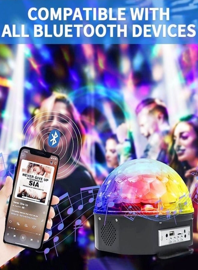 MIXDE LED Crystal Magic Ball,Disco Ball Light With 6 Colors And Bluetooth function,Magic Stage Party Light With Remote Control For Decorations Bar Wedding Home Club - Image 5