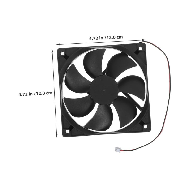 Dual Ball Bearing 120mm PC Cooling Fan 2 Pack Silent Low Noise with Speed Control - Image 3
