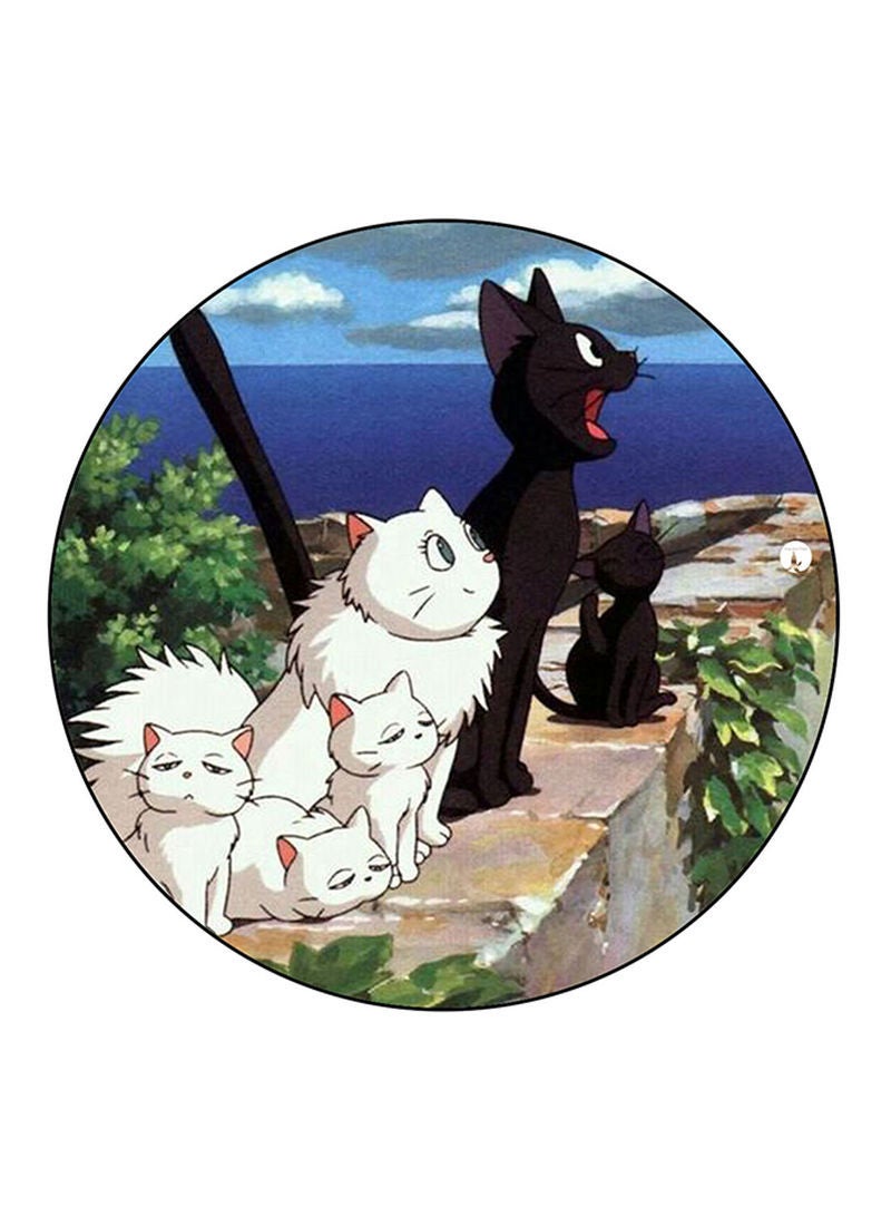 Kiki's Delivery Service Printed Mouse Pad Multicolour