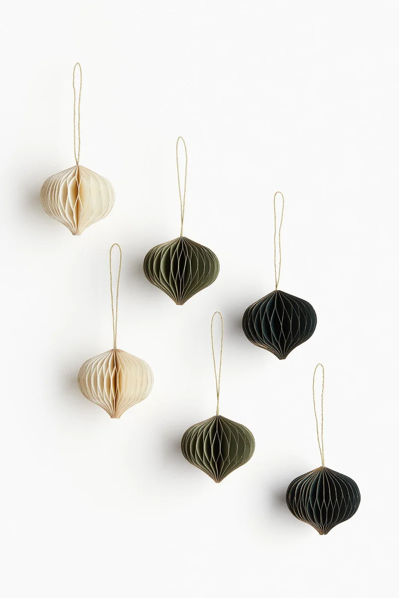 H&M 6-pack Christmas decorations