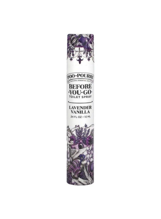 Poo-Pourri, Before-You-Go® Toilet Sprays, Lavender Vanilla, 0.34 fl oz (10 ml)