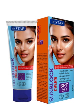 Face and Body Sunscreen SPF 50 - Moisturizing Sunblock Cream with Vitamin E - Broad Spectrum UVA/UVB Protection with Water-Resistant Formula - Non-Greasy, Lightweight & Fast Absorbing - Ideal for Sensitive Skin (100ml) - pzsku/ZB36E13C00C2880E69C5CZ/45/1744798632/559cc74b-e17d-4ac6-8676-571710d21857