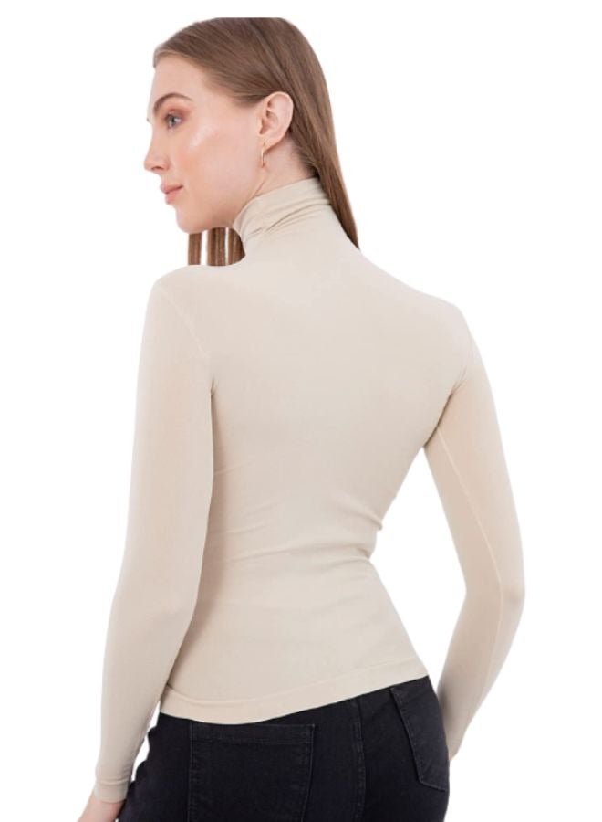 Carina Lycra T-shirt with collar and long sleeves  - Image 4