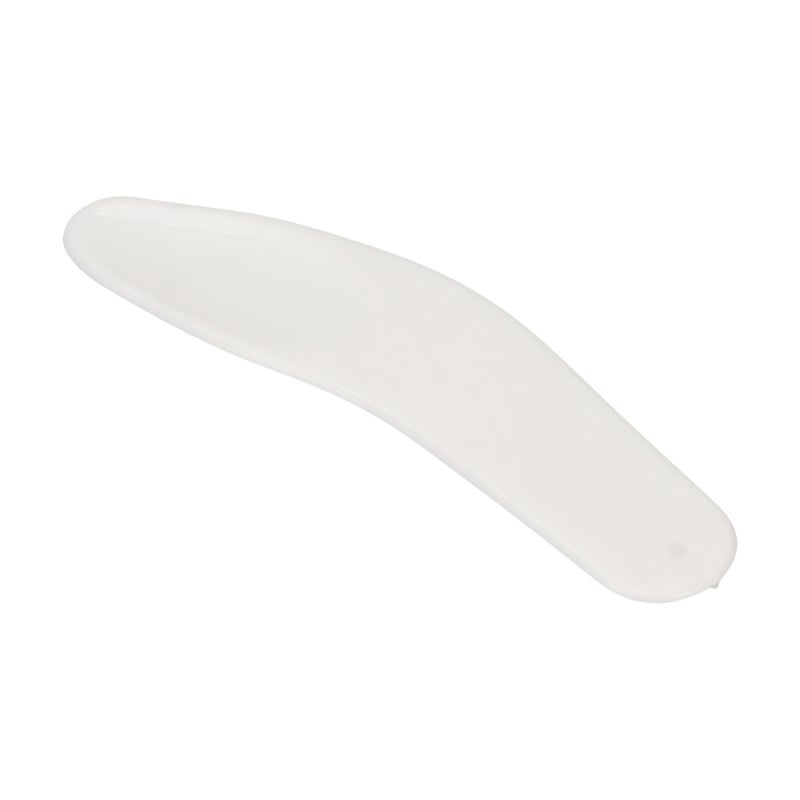 50pcs Mini Cosmetic Cream Spatula Curved Shaped Reusable Eye Cream Applicator for Nail Glue White - Image 5