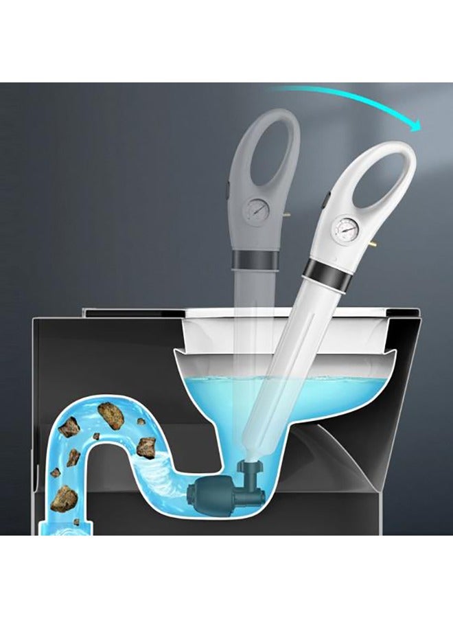 عربست مكبس مرحاض كهربائي، مزيل انسداد المرحاض، جهاز ضغط هواء عالي القوة لتنظيف المصارف، جهاز شفط لاسلكي قوي لمجاري الحمام/حوض الاستحمام/مجرى الأرض/الصرف/الأنابيب المسدودة - Image 5