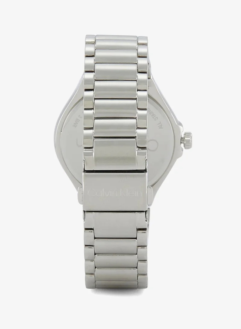 Calvin Klein  Vibrancy Collection Analog Multifunction Quartz Watch For Women With Silver Stainless Steel Bracelet - 25100051 for Women | Best Price UAE
