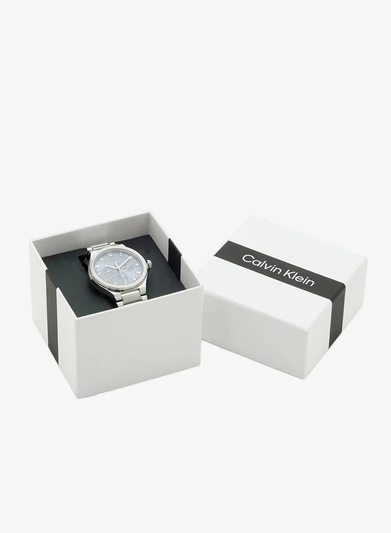 Calvin Klein  Vibrancy Collection Analog Multifunction Quartz Watch For Women With Silver Stainless Steel Bracelet - 25100051 for Women | Best Price UAE