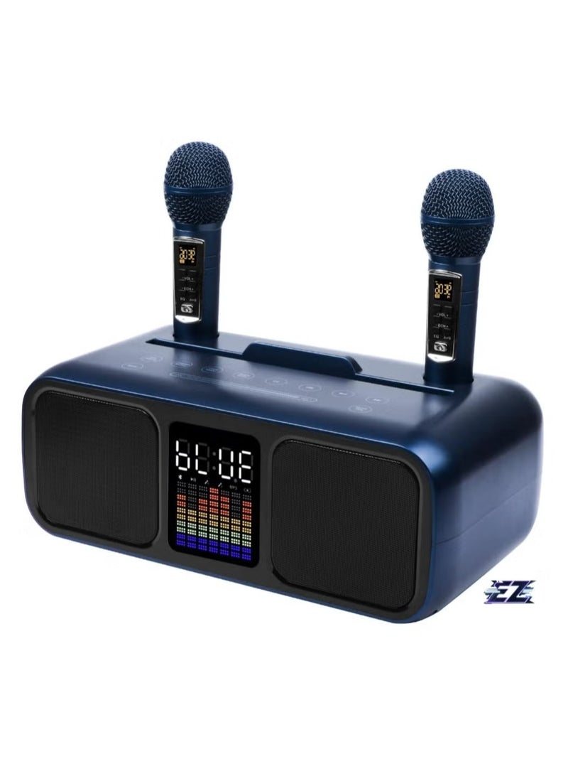 Wireless Karaoke Speaker System with Dual Microphones - Portable PA System for Parties, Picnics, and Events  - Image 1