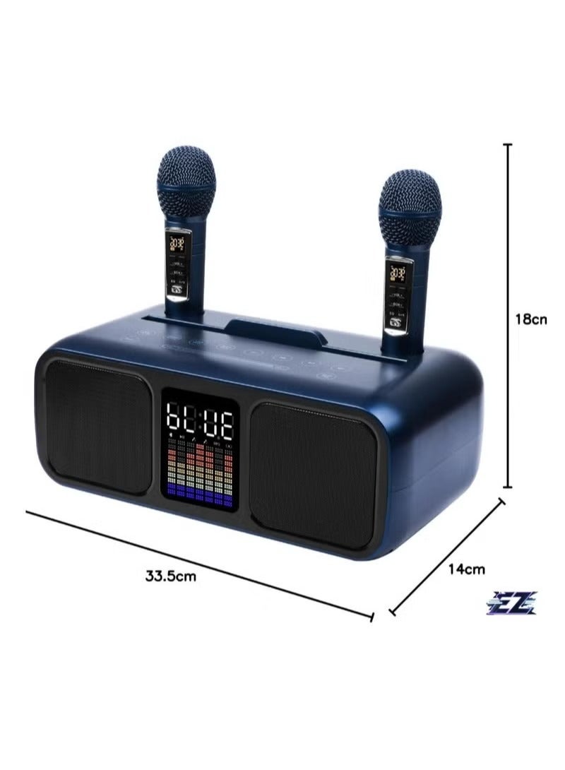 Wireless Karaoke Speaker System with Dual Microphones - Portable PA System for Parties, Picnics, and Events  - Image 2