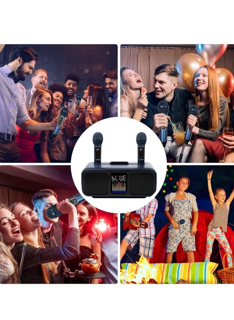 Wireless Karaoke Speaker System with Dual Microphones - Portable PA System for Parties, Picnics, and Events  - Image 4