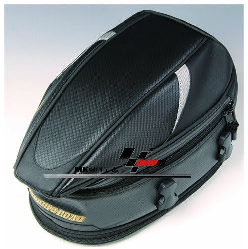 Generic Factory Direct motorcycle riding motorcycle long and short distance rear seat tail bag helmet tail bag luggage bag shoulder bag Black