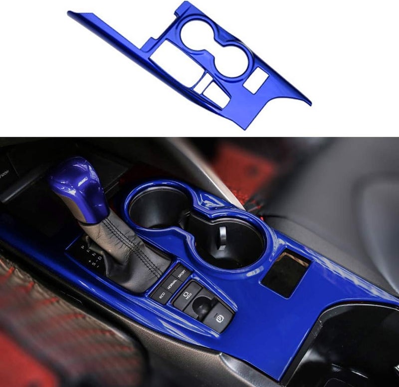 XITER Blue ABS Gear Shift Knob Console Panel Trim for Toyota Camry XLE/XSE 2018-2024 - Image 1
