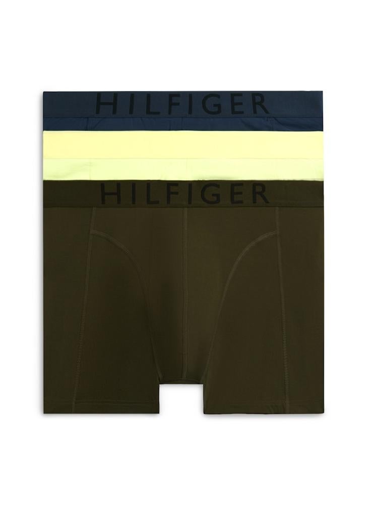 TOMMY HILFIGER 3-Pack Logo Waistband Cooling Microfibre Trunks - Image 1