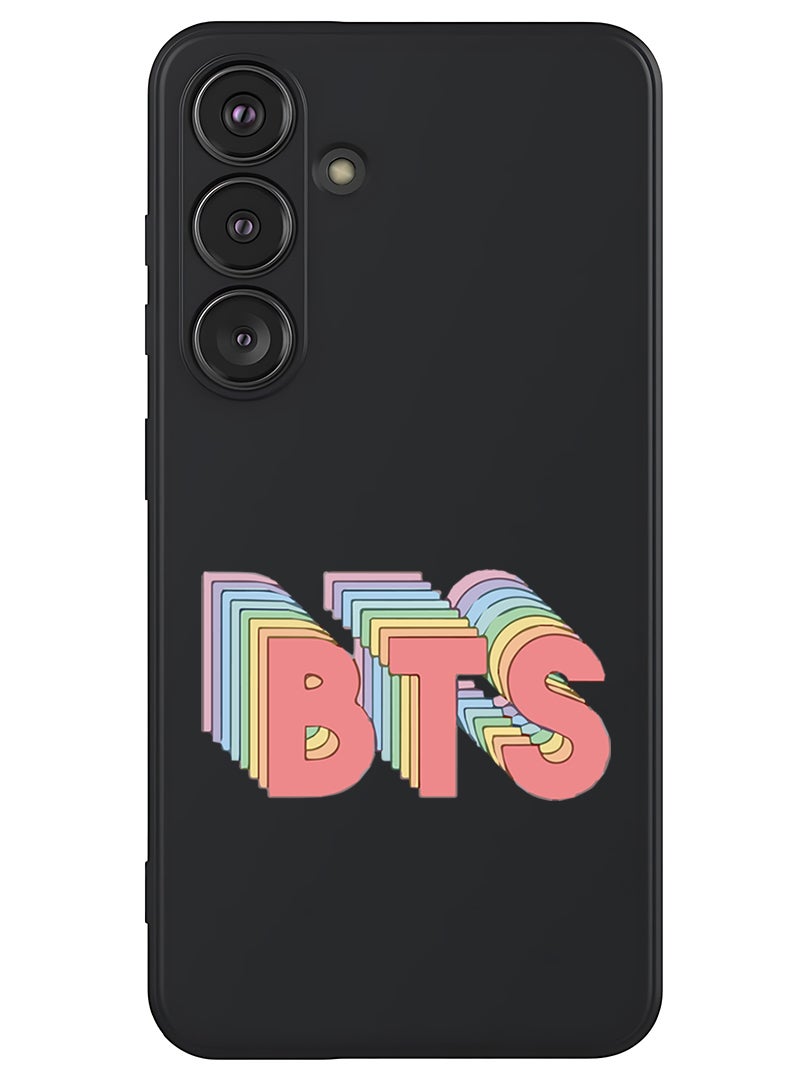 Theodor Protective Slim Fit Case Liquid Silicone Cover with Full Body Protection Anti-Scratch Shockproof Case For Samsung Galaxy S25 (Black) - BTS - Image 1