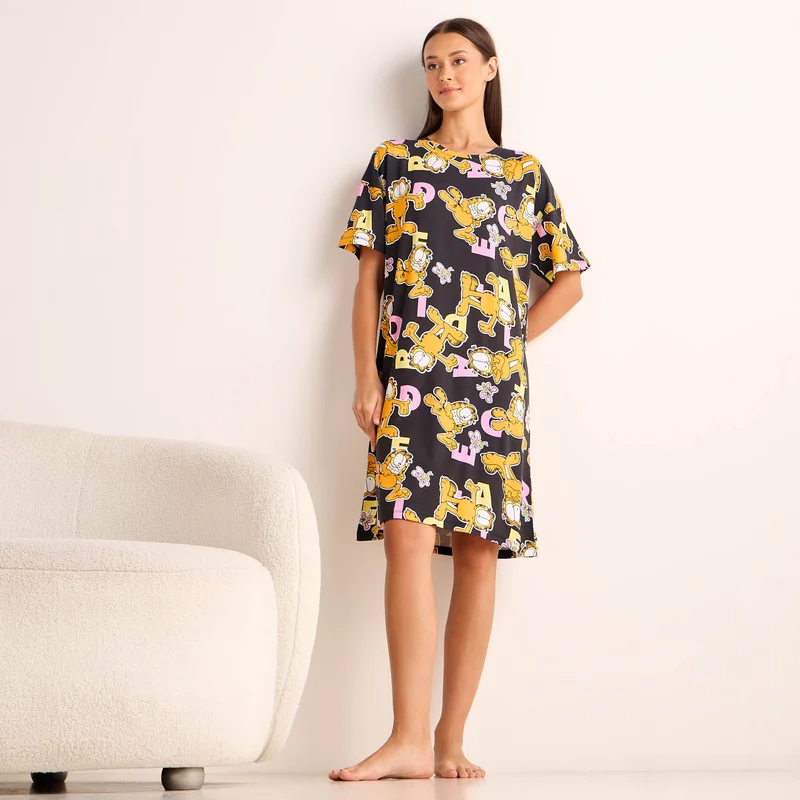 سبلاش فيڤ All Over Print Short Night Dress