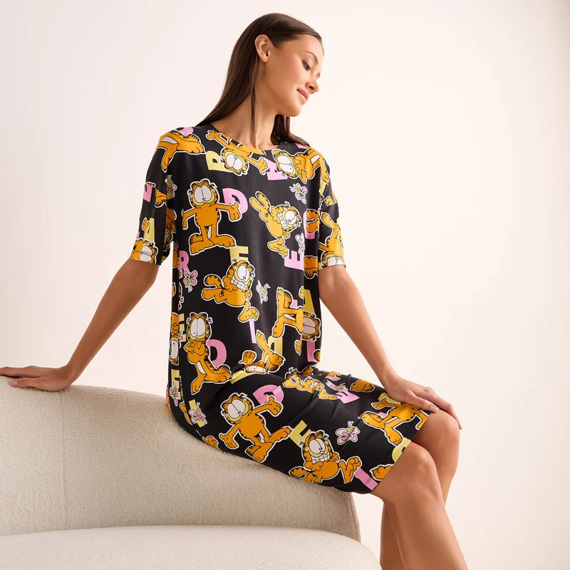 سبلاش فيڤ All Over Print Short Night Dress
