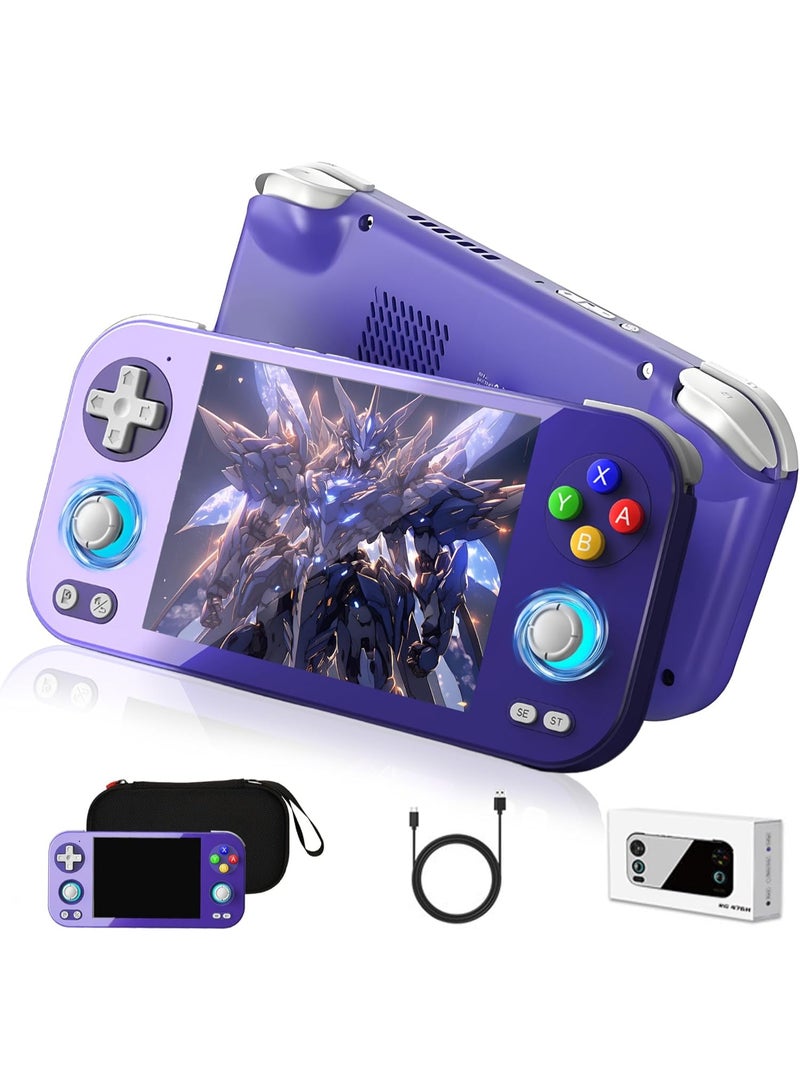 RG 476H Retro Handheld Game Console, AI Function Game Console, 4.7" 1280*960P LTPS In-Cell Screen, Android 13, 2.4/5G WiFi&BT 5.0, Wireless Screen Transmission, No TF Card, 8+128G Memory Card Slot + Full Screen Time - Image 1