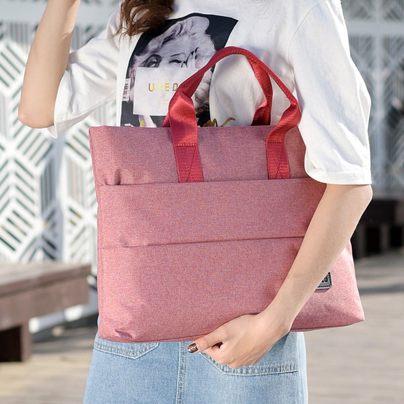 16-inch Oxford Cloth Carrying Briefcase Laptop Bag -Thin Wear-resistant Casual Cloth Bag for Women Girls ( ) - Image 3