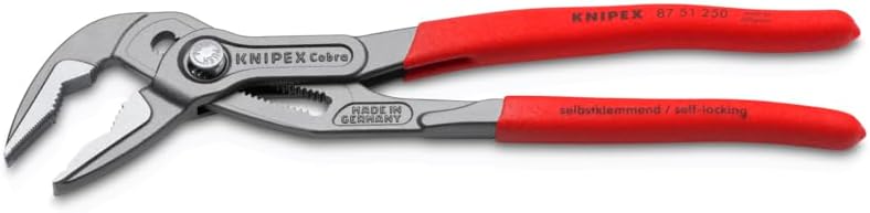 KNIPEX 8751250 SBA Cobra Extra Slim Pliers, Red - Image 2
