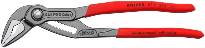 KNIPEX 8751250 SBA Cobra Extra Slim Pliers, Red - Image 3