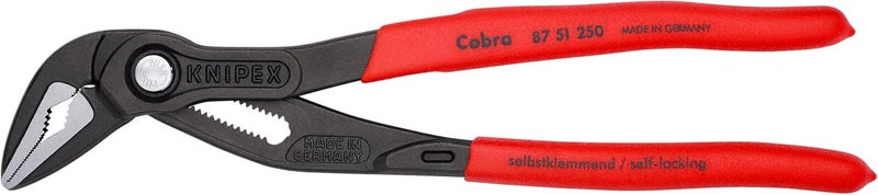 KNIPEX 8751250 SBA Cobra Extra Slim Pliers, Red - Image 1