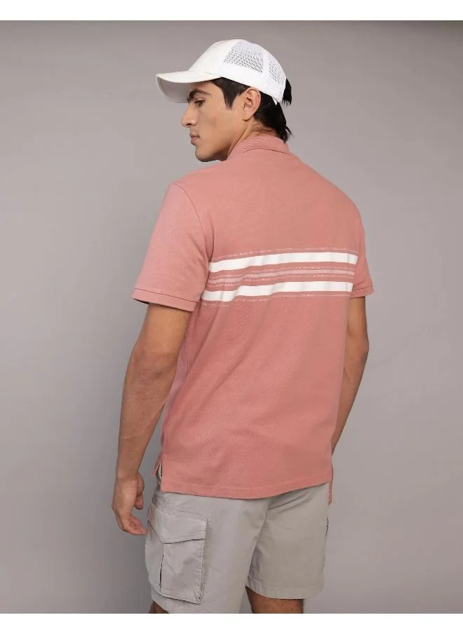 American Eagle AE Flex Pique Striped Polo Shirt