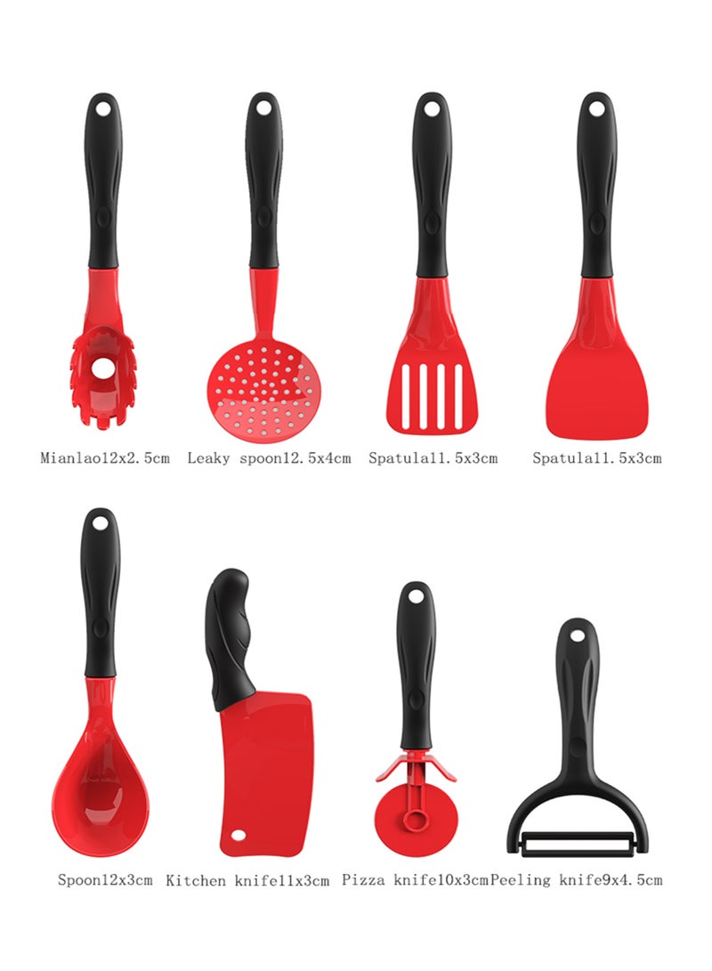 Kids Kitchen Pretend Play Toys Set Cutting Cooking Set with Food Fruits Vegetables Cooking Utensils Educational Early Age Basic Skills Development Gift for Toddlers Children (82 pcs) - Image 5