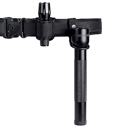 TAFTACFR Compact Flashlight Holder(Open Top)+ Flashlight Ring Strap Holder Hold Mag Lite and Other D/C Cell Flashlights(Nylon Outer Snap) - Image 2