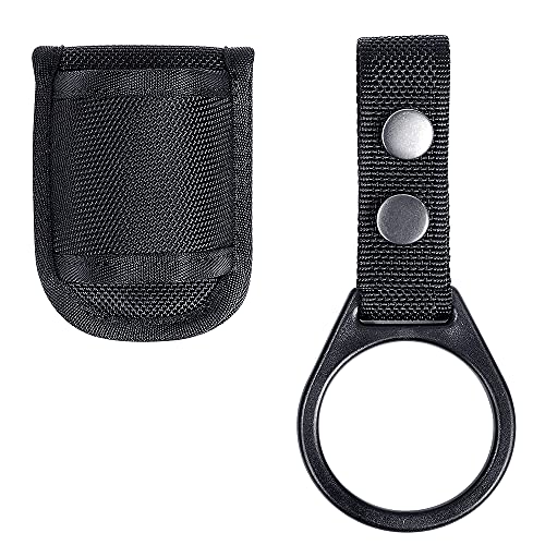 TAFTACFR Compact Flashlight Holder(Open Top)+ Flashlight Ring Strap Holder Hold Mag Lite and Other D/C Cell Flashlights(Nylon Outer Snap) - Image 5