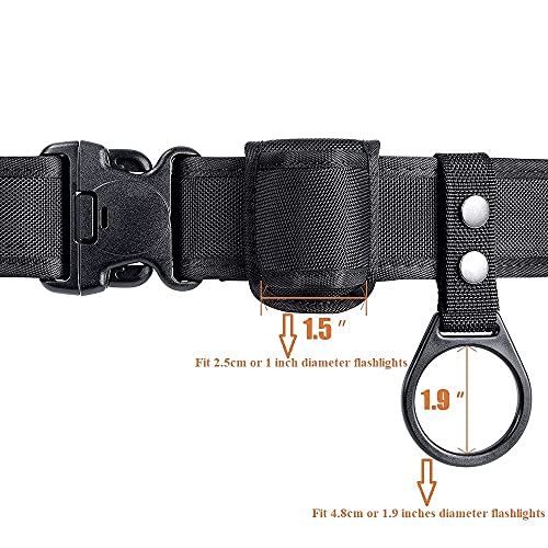 TAFTACFR Compact Flashlight Holder(Open Top)+ Flashlight Ring Strap Holder Hold Mag Lite and Other D/C Cell Flashlights(Nylon Outer Snap) - Image 4