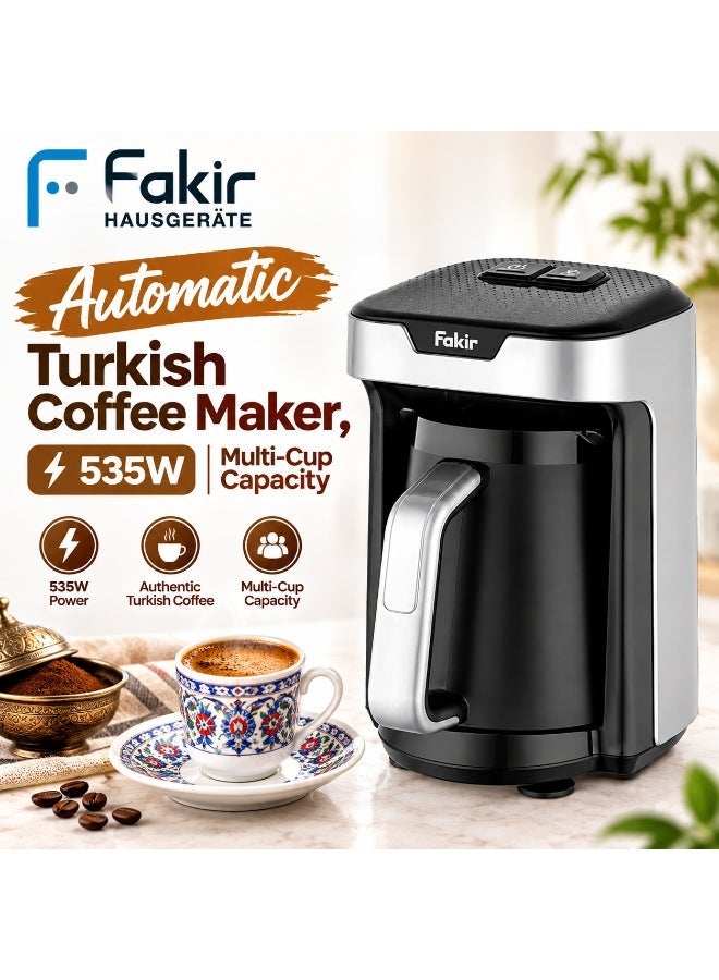Fakir Turkish Coffee Maker 535W - Automatic Arabic Mocha Coffee & Milk Warmer with Pot, Multi-Cup Capacity, Auto Shutoff, Overheat Protection & Easy Cleaning for Home, Office & Gatherings - Image 1